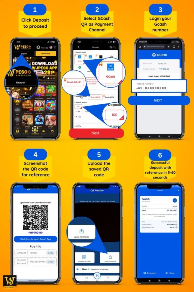 Fbjili deposit thru Gcash QR